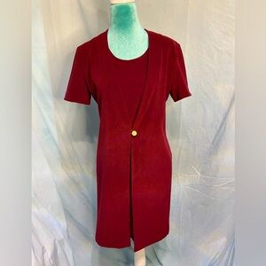 DBY: vintage 90s maroon dress